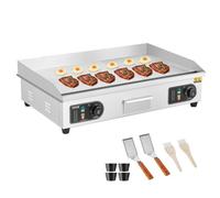 VEVOR Plancha Électrique Plaque à Snacker Commerciale 4400 W Semi-plat 50-300°C