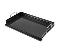 VEVOR Plancha pour Barbecue en Acier au Carbone, Plaque Plancha 63,5x41 cm, pour BBQ Cuisinière à Gaz, Surface Plane Pré-culottée, Plaque de Cuisson Antiadhésive avec Poignée, Répartition Homogène