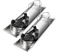 VEVOR Planche à Genoux Béton 70 x 20 cm 1 Paire avec Coussinets, Protège Genoux, Repose-Genoux en Acier Inoxydable, Protège-Genoux Coulissant, Genouillère Coulissante en Béton Finition