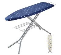 VEVOR Planche à repasser 140x37 cm – 4 couches, hauteur 64–97 cm, plateau & housse 100% coton