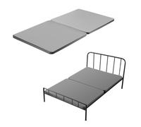 VEVOR Bunkie Board Planche de lit pour lit double (1900 x 1330 x 38 mm) avec tissu Oxford 200D, surmatelas en bois pour lit double, support facile à monter sous le matelas, 2 pièces Gris