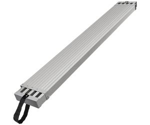 VEVOR Planche d'échafaudage télescopique en aluminium, 1,83-2,74 m, planche de travail 317,5 mm largeur, 227 kg, planche d'extension avec plate-forme antidérapante, accessoire d'échelle d'échafaudage