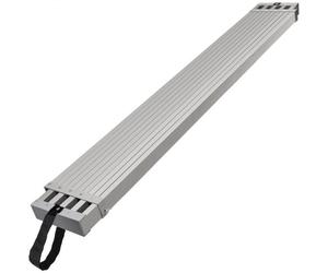 VEVOR Planche d'échafaudage télescopique en aluminium, 2,44-3,96 m, planche de travail 317,5 mm largeur, 227 kg, planche d'extension avec plate-forme antidérapante, accessoire d'échelle d'échafaudage