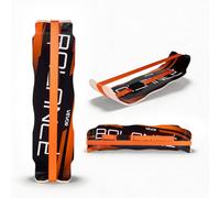 VEVOR Planche d'Équilibre Incurvée, Planche à Balancer en Bois, pour Fitness Tronc Entraînement Équilibrage Proprioception Kinésithérapie Yoga Gym Domicile Bureau Debout, Légère et Portable, Orange