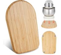 VEVOR Planche, ovale, 368x239x23 mm, support compatible avec le mixeur sur socle, planche en bambou avec pieds en PTFE, évite les dégâts de la vapeur sur les armoires, plateau coulissant idéal pour le