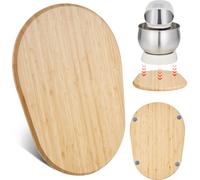 VEVOR Planche, ovale, 399x282x23 mm, support compatible avec le mixeur sur socle, planche en bambou avec pieds en PTFE, évite les dégâts de la vapeur sur les armoires, planche en bois, idéale pour le