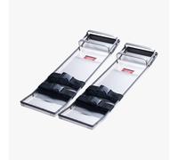 VEVOR Planches à Genoux Béton Genouillères Acier Inox 697x205 mm avec Sangles
