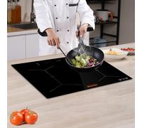 VEVOR Plaque à Induction Table de Cuisson Encastrable Vitrocéramique 61cm 4 Feux