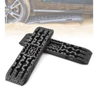 VEVOR Plaque de Désenlisement 10 T avec PP, Tapis de Traction pour Tout-Terrain/Voiture/Pick-up/SUV/Camping-Car, Planche de Récupération de Sable Boue Neige, Sac de Rangement, Long, Noir, 2PCs