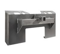 VEVOR Plaque de fixation pour chargeuse compacte, 6,4 mm, plaque de montage pour direction compacte, récepteur d'attelage de 58 mm, fixation rapide pour chargeuse tracteur Deere Kubota Bobcat Mahindra