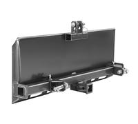 VEVOR Plaque de Fixation Universelle à 3 Points pour chargeuse compacte, 8 mm, Plaque de Montage Universelle, Adaptateur de Chargeur en Acier, pour chargeuse Tracteur Deere, Kubota, Bobcat, Mahindra