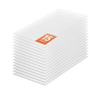 VEVOR Plaque en Polycarbonate, 1210x605x6 mm, Panneaux de Toit en Feuilles, Lot de 15, Toiture Plastique Ondulé Imperméable, Protection contre UV, Transparent, Résistant aux Chocs, pour Serre, Jardin