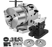 VEVOR Plaque d'Indexation BS-0, Plaque De Séparation en fonte tête de division Idéal pour les fraiseuses verticales/horizontales Tables Rotatives travaux de coupe circulaire et d'alésage