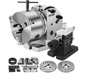 VEVOR Plaque d'Indexation BS-0, Plaque De Séparation en fonte tête de division Idéal pour les fraiseuses verticales/horizontales Tables Rotatives travaux de coupe circulaire et d'alésage