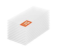 VEVOR Plaque en Polycarbonate, 1210x605x6 mm, Panneaux de Toit en Feuilles, Lot de 12, Toiture Plastique Ondulé Imperméable, Protection Contre UV, Transparent, Résistant aux Chocs, pour Serre, Jardin