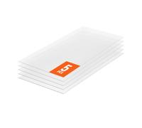 VEVOR Plaque en Polycarbonate, 1210x605x8 mm, Panneaux de Toit en Feuilles, Lot de 5, Toiture Plastique Ondulé Imperméable, Protection Contre UV, Transparent, Résistant aux Chocs, pour Serre, Jardin