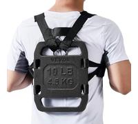 VEVOR Plaque lestée en Fonte, Paire de 4,5 kg, Plaque de Poids pour Sac à Dos, Poids de Plaque de Sac à Dos réglable avec Sangles pour Le Squat, la Musculation, l'haltérophilie et l'entraînement