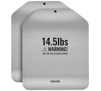 VEVOR Plaque pour Gilet Lesté, Plaques de Lestage Incurvées 2PCs Total 13,35 kg, pour Course Jogging Randonnée Entraînement Croisé Fitness Musculation, Poids pour Veste Lestée en Acier, Pas de Gilet