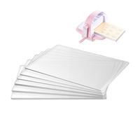 VEVOR Plaques de Découpe, 6 PCS, 225x156 mm, Tapis Plastique en Polycarbonate Transparent, Compatible avec Machine de Découpe et de Gaufrage VEVOR KM-1860, pour Scrapbooking, Création de Cartes, DIY