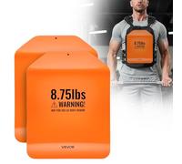 VEVOR Plaques Lestées pour Gilet Lesté, 2PCs de 2.6 kg/3.97 kg/6.59 kg/8.97 kg, Plaques de Poids pour Gilet, en Acier de Qualité Supérieure, pour la Musculation, le Fitness, Gilet Non Inclus