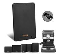 VEVOR Plateau Coulissant pour Appareils de Cuisine, 40,6x30,5 cm, Plateau Roulant avec Roulettes en Caoutchouc, Poignée Creuse, Planche Mobile, pour Cafetière, Petits Électroménagers de Cuisine, Noir