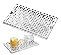 VEVOR Plateau Égouttoir pour Colonne à Bière, Plateau d'Égouttement en Inox 304 avec 4 Coussinets en Caoutchouc Antidérapants et Couvercle Amovible, Bac d'Égouttement pour Bar, Restaurant, Café