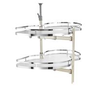 VEVOR Plateau Tournant pour Meuble d’Angle Tourniquet 2 Niveaux Placard Cuisine
