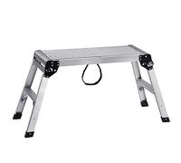 VEVOR Plateforme de Travail 150 kg Établi Pliant 76x30x50,8 cm Marchepied en Aluminium Pieds Antidérapants Table de Travail Bricolage de Cloisons Sèches pour Lavage de Véhicules Peinture Décoration