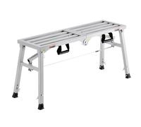 VEVOR Plateforme de Travail Échafaudage Pliant Portable 500/620/740 mm en Acier Allié, Capacité de Charge 180 kg, Pieds Antidérapants, Tabouret de Peinture pour Cloisons Sèches, Nettoyage, Lavage