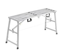 VEVOR Plateforme de Travail Échafaudage Pliant Portable 700/850/1000/1150 mm Acier Allié, Capacité de Charge 360 kg, Pieds Antidérapants, Tabouret de Peinture pour Cloisons Sèches, Nettoyage, Lavage