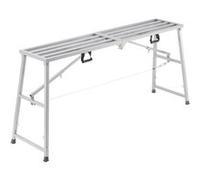 VEVOR Plateforme de Travail Échafaudage Pliant Portable 900/1100/1300/1500 mm Acier Allié, Capacité de Charge 400 kg, Pieds Antidérapants, Tabouret de Peinture pour Cloisons Sèches, Nettoyage, Lavage