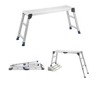 VEVOR Plateforme de Travail Pliable 1016x305 mm Hauteur Réglable 584-876 mm, Marchepied Alliage d'Aluminium, Charge Max. 226,8 kg, pour Peinture, Nettoyage, Maison, Usage Professionnel, Antidérapant