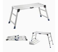 VEVOR Plateforme de Travail Pliable Hauteur Réglable 584-876 mm 1016x457 mm, Marchepied Alliage d'Aluminium, Charge Max. 226,8 kg, pour Peinture, Nettoyage, Maison, Usage Professionnel, Antidérapant