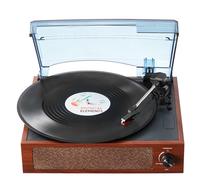 VEVOR Platine vinyle Bluetooth tourne-disque vinyle 3 vitesses haut-parleurs 5 W