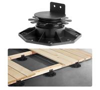 VEVOR Plot de Terrasse, Lot de 12, Support de Terrasse en Plastique PP, Hauteur Réglable 30-60 mm, Capacité de Charge 907 kg, Base de Fondation de Plateforme, pour Jardin Sols en Bois, Béton, Métal