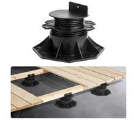 VEVOR Plot de Terrasse, Lot de 12, Support de Terrasse en Plastique PP, Hauteur Réglable 60-135 mm, Capacité de Charge 907 kg, Base de Fondation de Plateforme, pour Jardin Sols en Bois, Béton, Métal