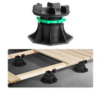 VEVOR Plot de Terrasse, Lot de 8, Support de Terrasse en Plastique PP, Hauteur Réglable 90-118 mm, Capacité de Charge 997,9 kg, Base de Fondation de Plateforme, pour Jardin Sols en Bois, Béton, Métal