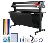 VEVOR Plotter de Découpe Vinyle 1350 mm Traceur de Coupe, Machine de Découpe Vinyle Semi-Automatique avec Logiciel Signmaster Support de Sol, Coupe-Vinyle Étalonnage Précis pour Papier Vinyle Tissu