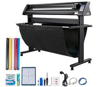 VEVOR Plotter de Découpe Vinyle 1350 mm Traceur de Coupe, Machine de Découpe Vinyle Semi-Automatique avec Logiciel Signmaster Support de Sol, Coupe-Vinyle Étalonnage Précis pour Papier Vinyle Tissu