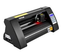 VEVOR Plotter de Découpe Vinyle 375 mm Traceur de Coupe Vinyle, Machine de Découpe Vinyle avec Logiciel Signcut, Coupe-Vinyle Efficace Précis 3 Ports COM/USB/U-Disque LED Écran pour Tracer Découper