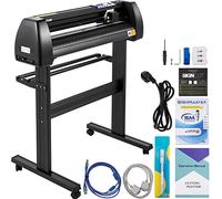 VEVOR Plotter de Découpe Vinyle 870 mm, Traceur de Coupe LED, Positionnement Manuel Précis, Logiciels Supportant Systèmes MAC et Windows, Force et Vitesse Réglables, pour Fabrication d'Étiquettes