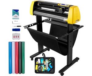 VEVOR Plotter de Découpe Vinyle 870 mm, Traceur de Coupe pour l'Impression de Vinyle, Découpe Automatique des Contours de Caméra, Écran LCD, Force et Vitesse Réglables, Compatible avec Windows