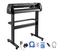VEVOR Plotter de Découpe Vinyle Papier Max. 870 mm, Traceur de Coupe Autoportant, Vitesse Réglable, Logiciel SignMaster Supportant Systèmes Windows, pour Fabrication d'Étiquettes de Signalisation