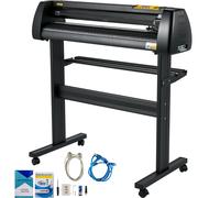 VEVOR Plotter de découpe vinyle 870 mm, force et vitesse réglables, écran LCD, Signmaster, Windows