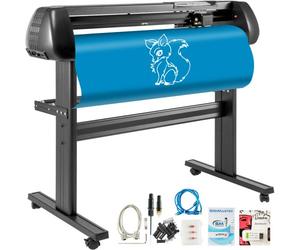 VEVOR Plotter de Découpe Vinyle Traceur de Coupe 720 mm avec Logiciel SignMaster, Machine Découpe Vinyle Flexible Affichage LCD Interface USB & COM Alignement de Coupe Impeccable pour Tracer Découper