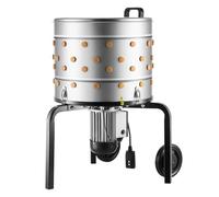 VEVOR Plumeuse Volaille Électrique 900 W Plumeuse à Poulet à Tambour en Acier Inox 50x39 cm Machine à Plumer sur Roulettes pour Plumer Plumes Poules Canards Dindes, avec 98 Doigts Souples 230 tr/min