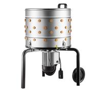VEVOR Plumeuse Volaille Électrique 900 W Plumeuse à Poulet à Tambour en Acier Inox 50x39 cm Machine à Plumer sur Roulettes pour Plumer Plumes Poules Canards Dindes, avec 98 Doigts Souples 230 tr/min