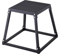 VEVOR Plyometric Sprungbox, 458 mm Plyo-Box, Plyometric Plyobox Black, Antidérapant Fitness Exercise Step-Up Box pour l'entraînement à domicile, la musculation de condition physique, l'entraînement de