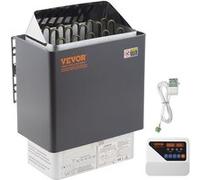 Poêle de sauna VEVOR 9 KW, cuisinière électrique pour sauna 380 V - 415 V, poêle de sauna en acier inoxydable 20 kg de pierres de sauna, poêle de sauna électrique 2 modes (température, durée), avec bo