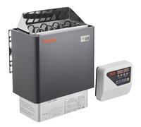 VEVOR Poêle de Sauna Électrique Portable, 6 kW, 400 V 3 N, avec Minuterie 3 h, Contrôleur Numérique, 110℃ Max, pour Sauna 5-9 m³, Utilisation Commerciale de Douche Spa Hôtel, Pierres Non Incluses